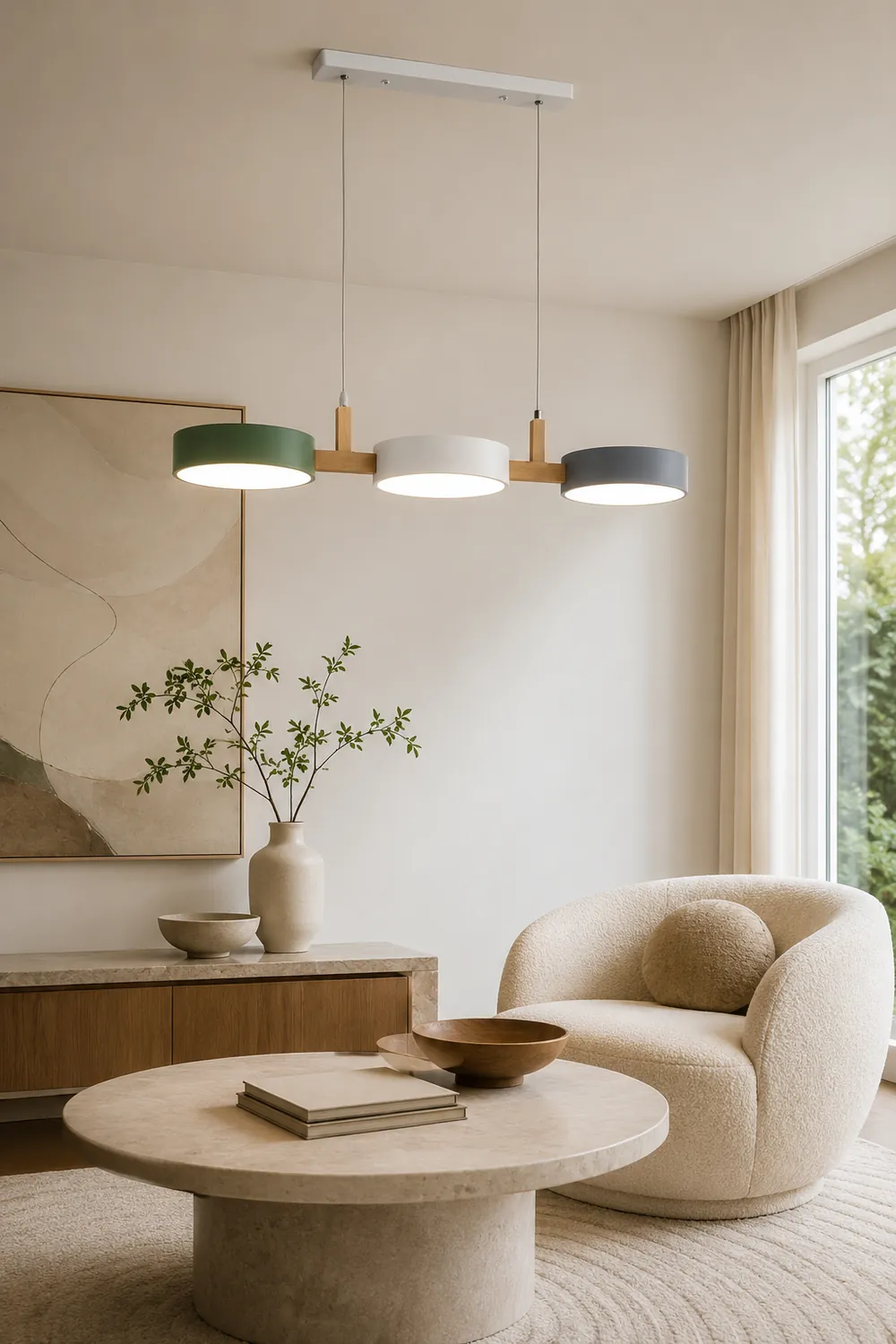 Modern Three Heads Creative Pendant Light - Lumpaz