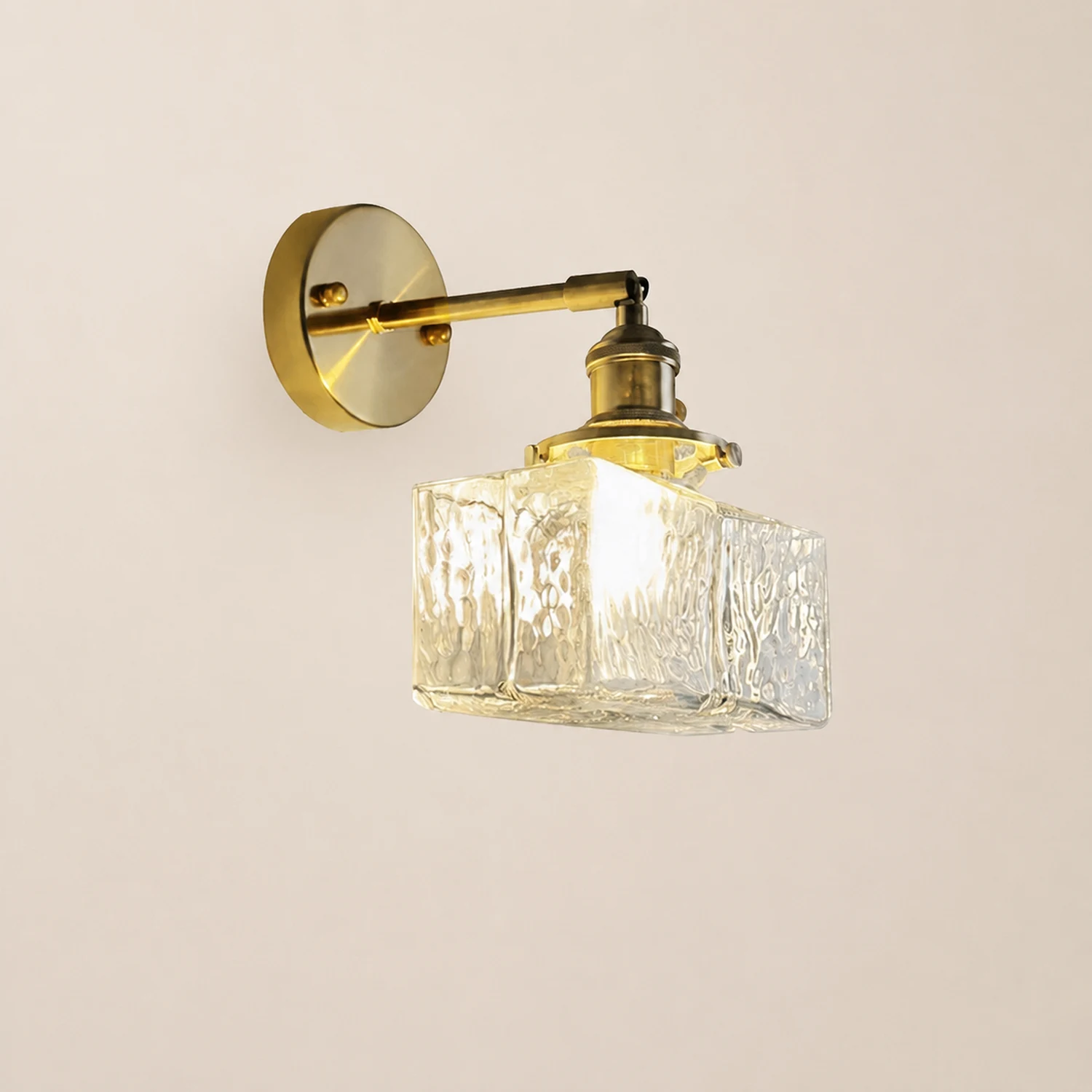 Jewel Glass Brass Wall Lamp - Lumpaz