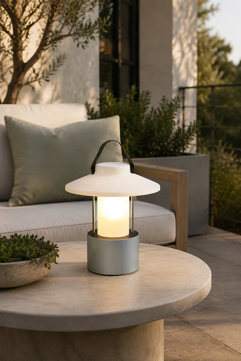 Claro Outdoor Built-in Battery Table Lamp - Lumpaz