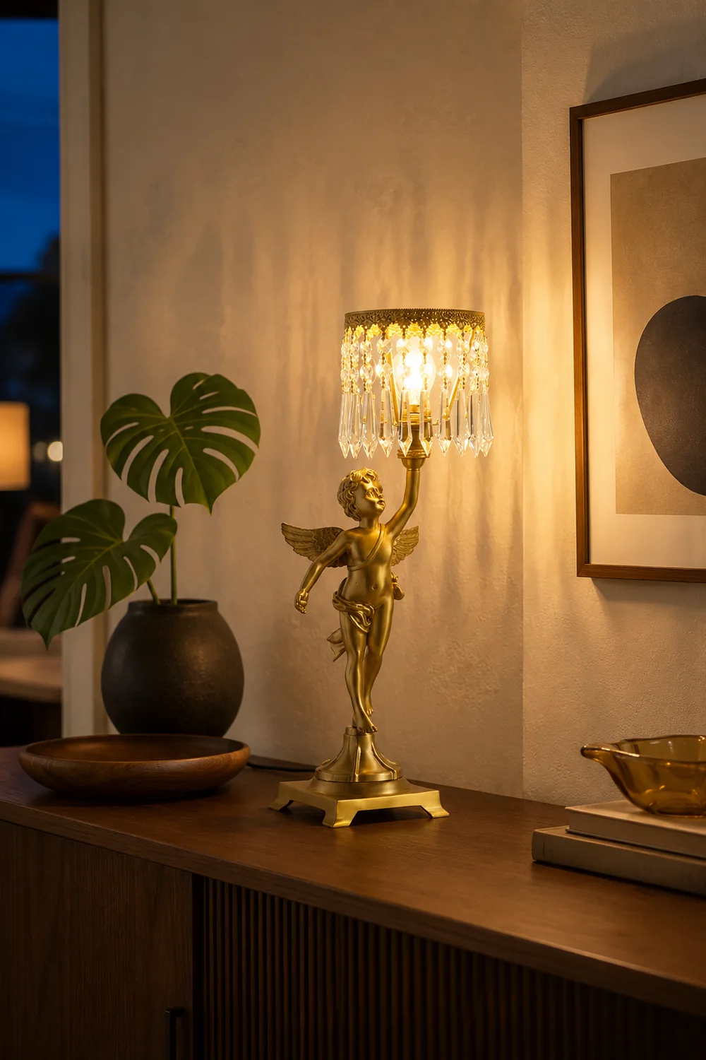 Angel Crystal Table Lamp - Lumpaz