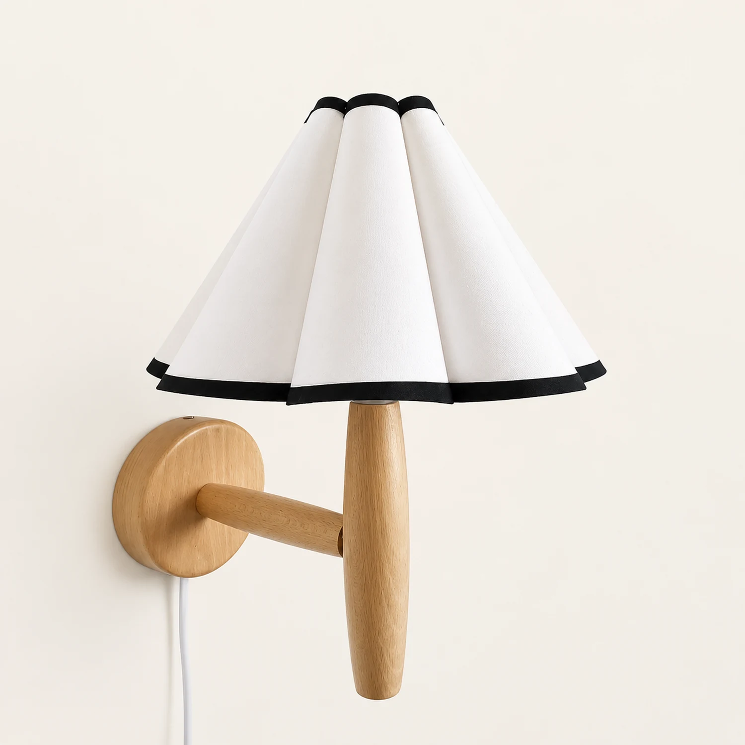 Vintage Fluted Plug In Wall Lamp - Lumpaz