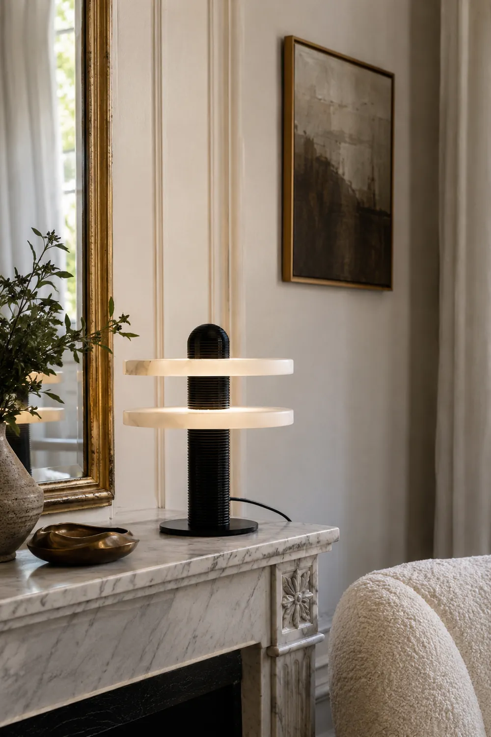 Alabaster Planes Table Lamp - Lumpaz