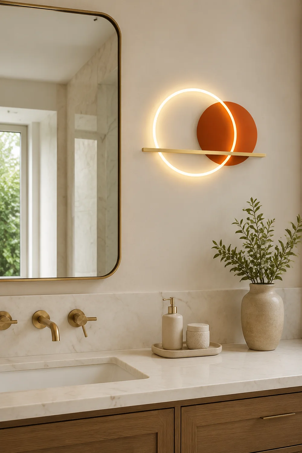 Round Cut Wall Lamp - Lumpaz