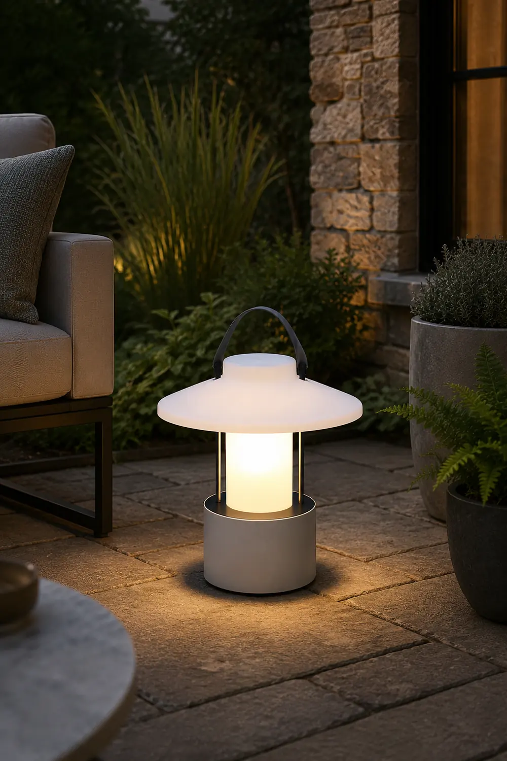 Claro Outdoor Built-in Battery Table Lamp - Lumpaz
