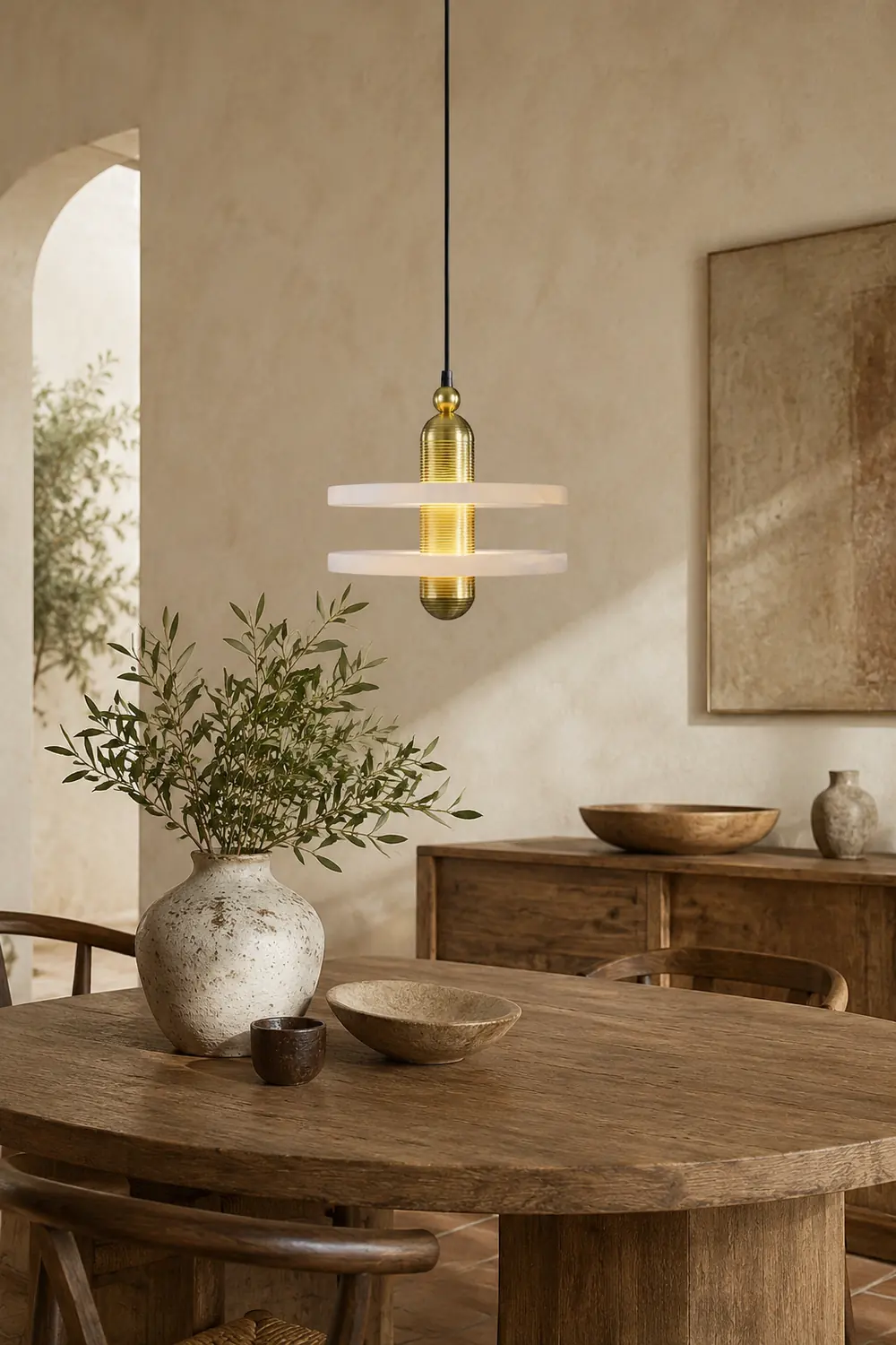 Alabaster Planes Pendant Lamp - Lumpaz