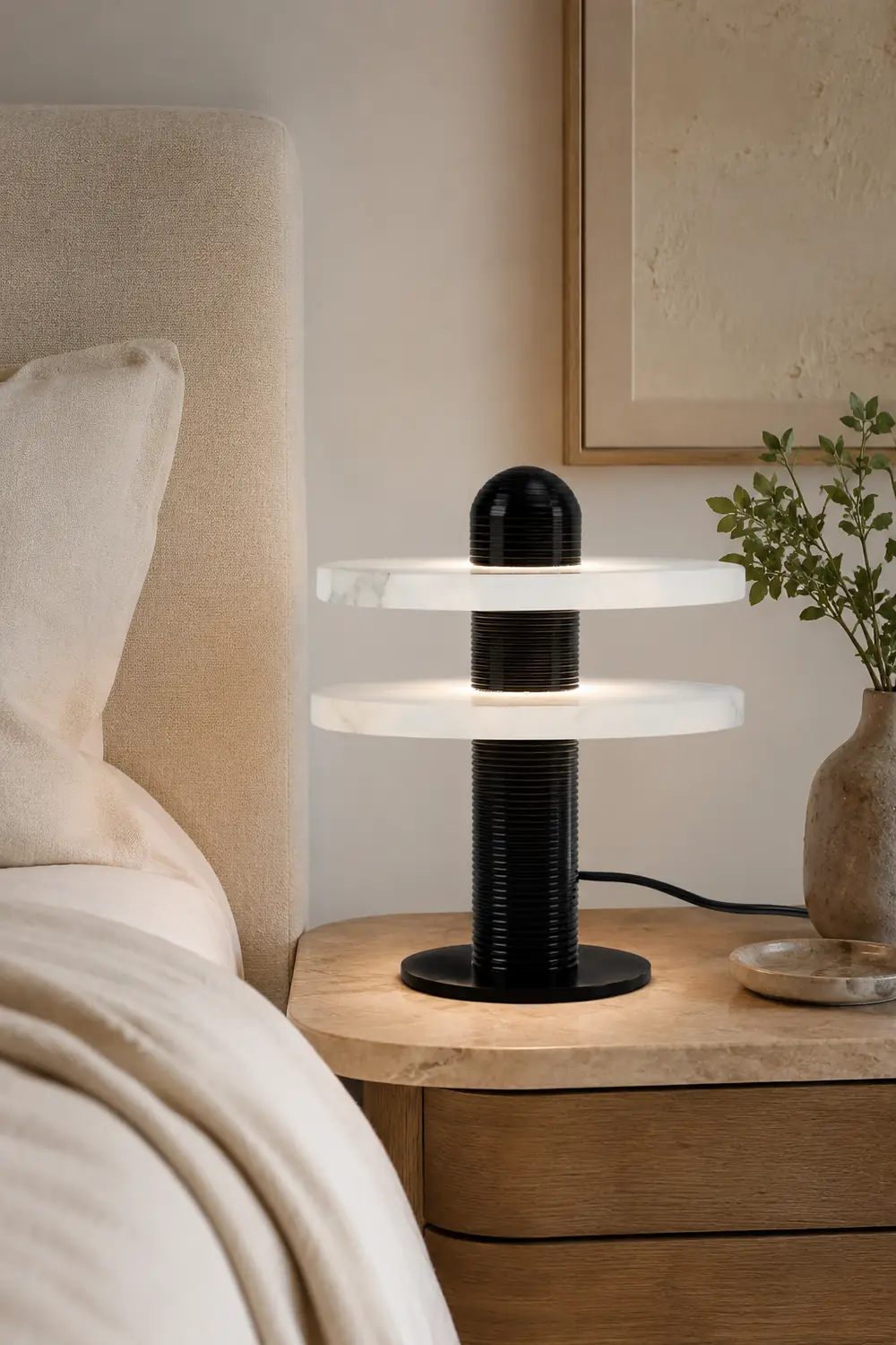 Alabaster Planes Table Lamp - Lumpaz