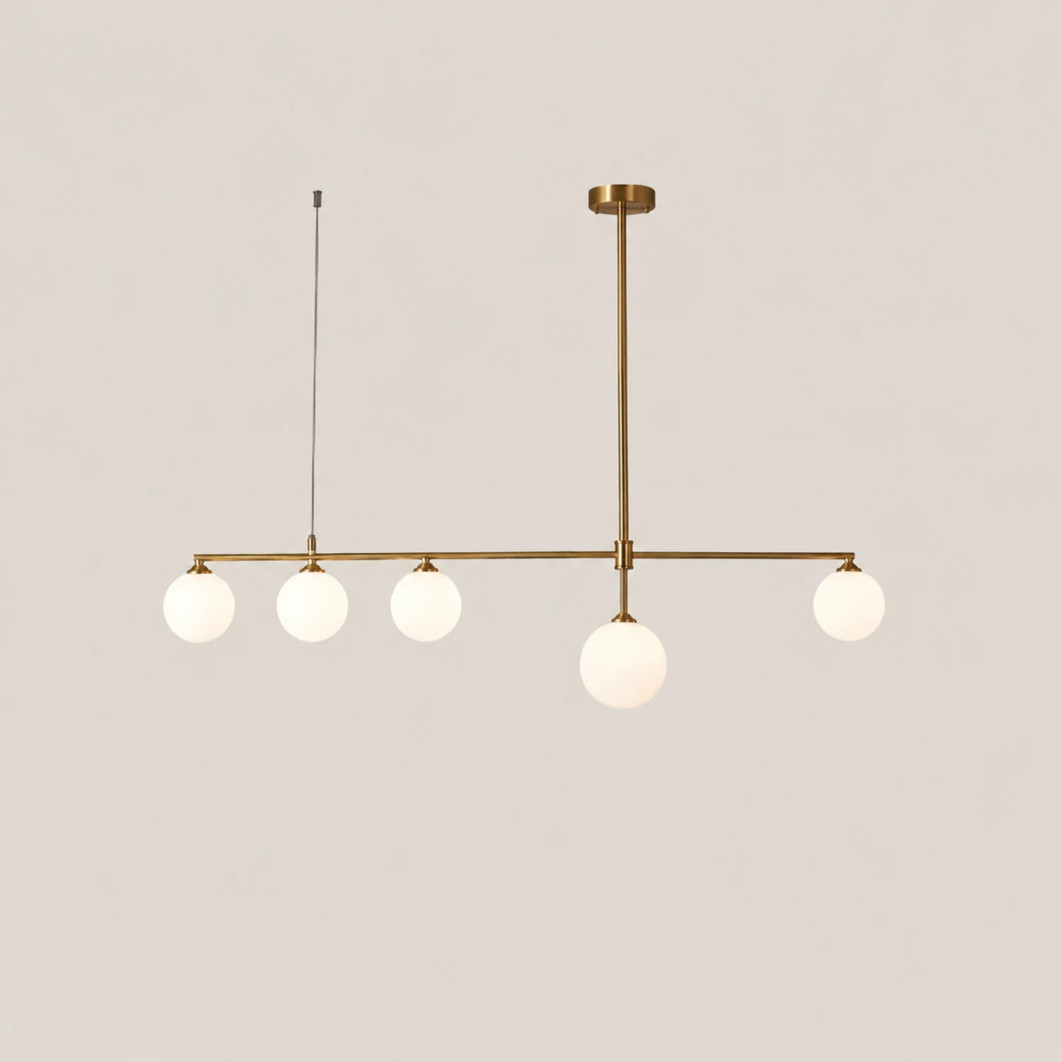 Brass Globe Chandelier - Lumpaz