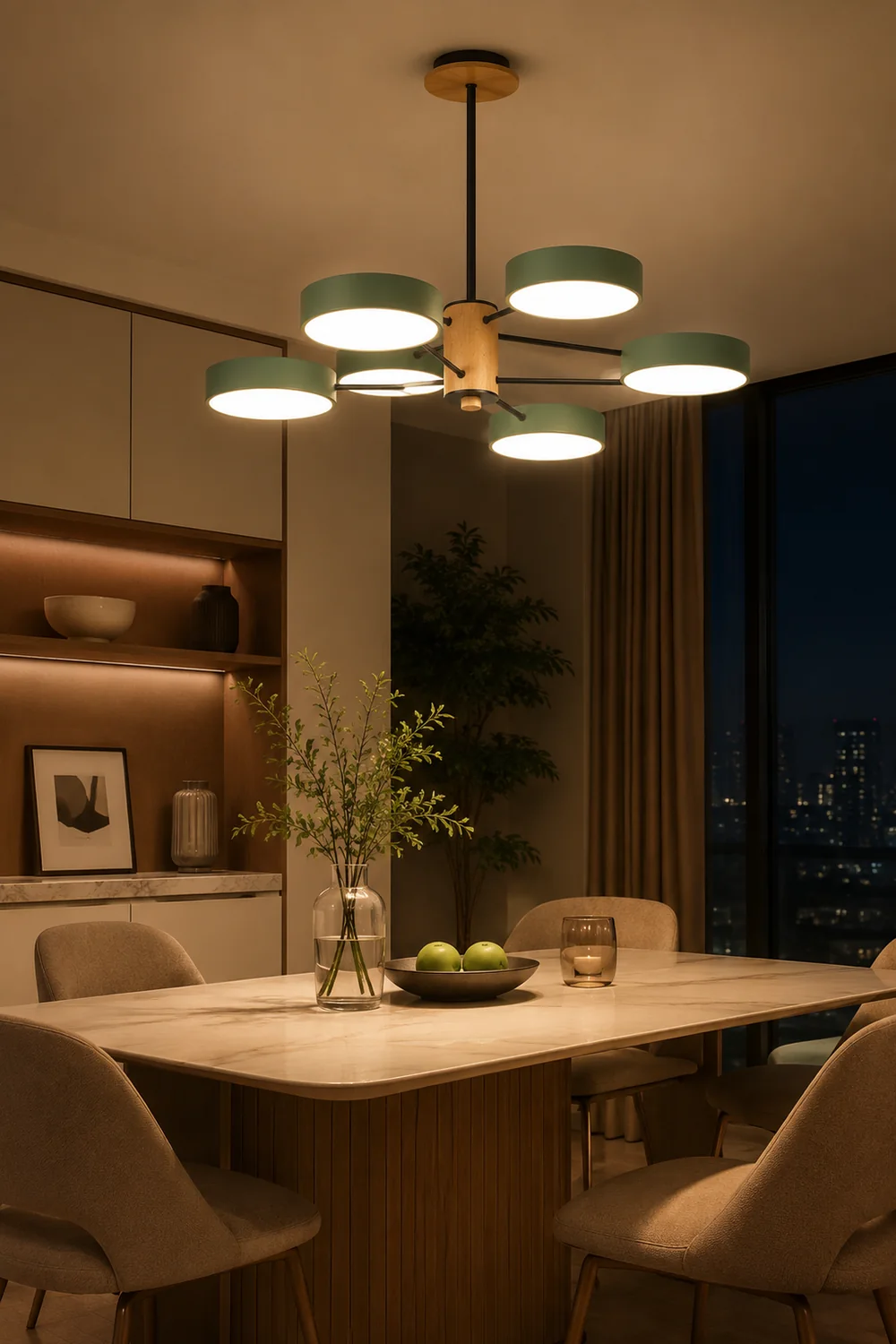 Modern Simple LED Branched Pendant Light - Lumpaz