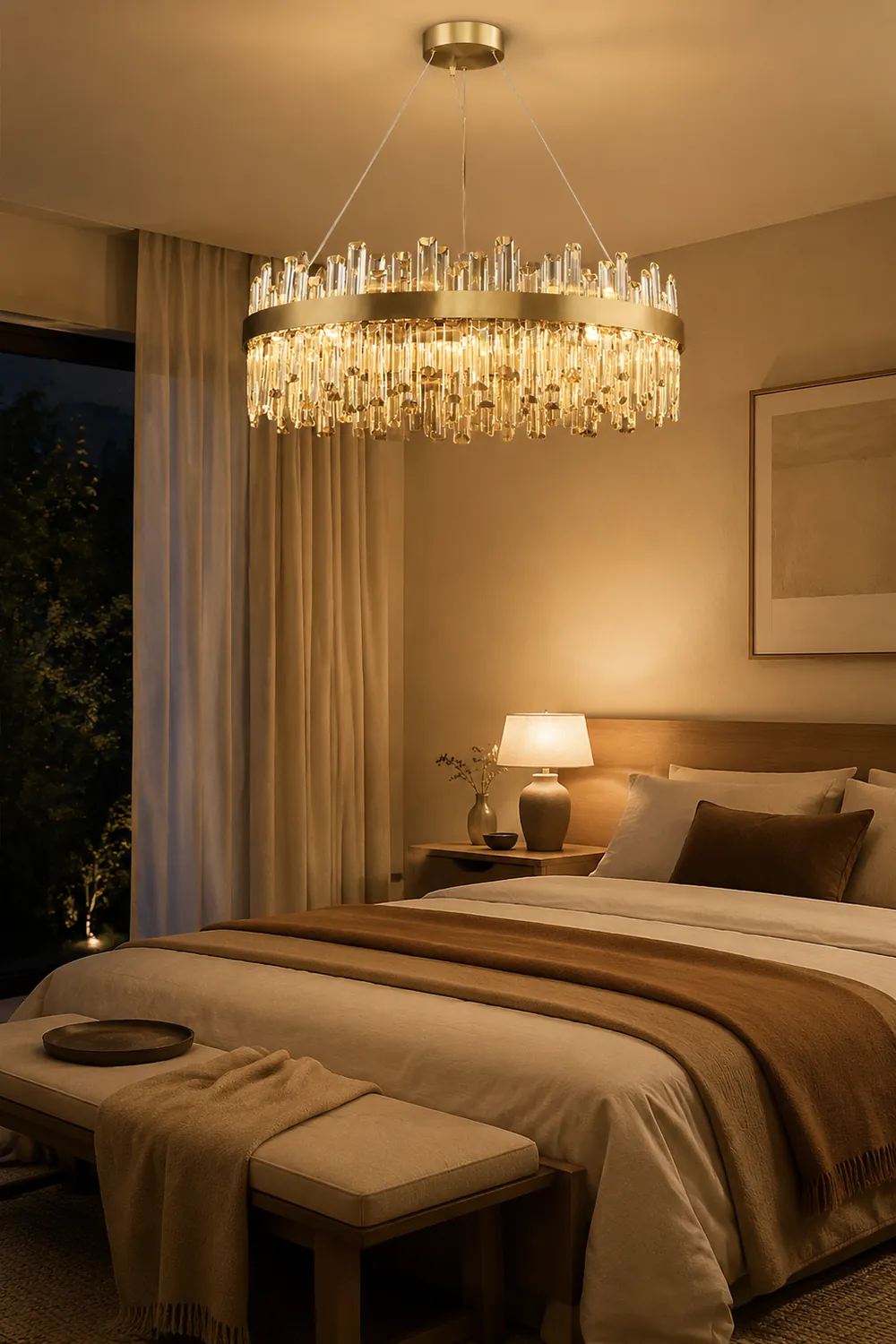 Crystal Statement Chandelier - Lumpaz