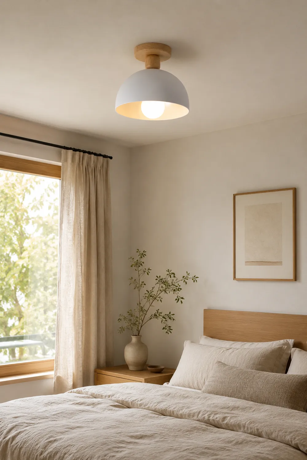 Scandinavian Simple Round Ceiling Light - Lumpaz