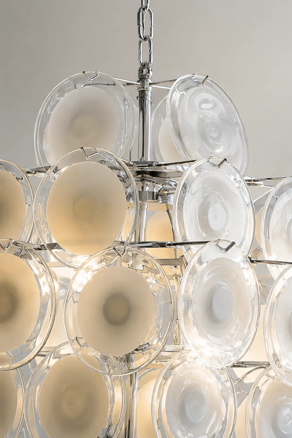 Medallion Glass Chandelier - Lumpaz