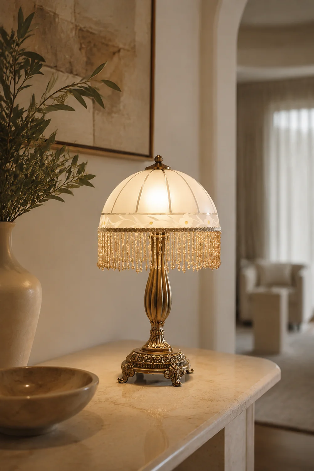 Tassel Flower Table Lamp - Lumpaz