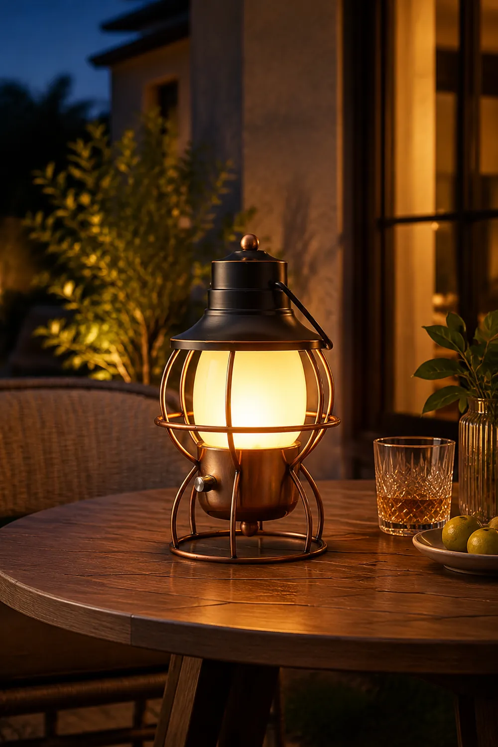 Railroad Lantern Table Lamp - Lumpaz