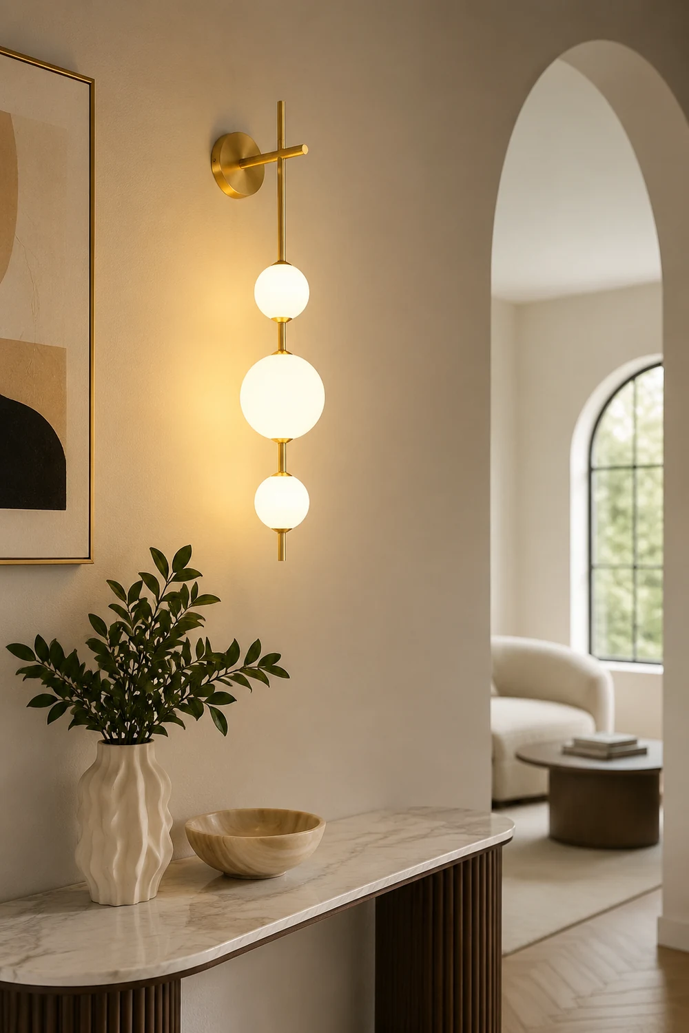 Vertical Globe Wall Lamp - Lumpaz
