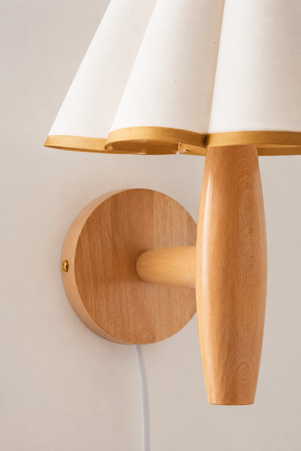 Vintage Fluted Plug In Wall Lamp - Lumpaz