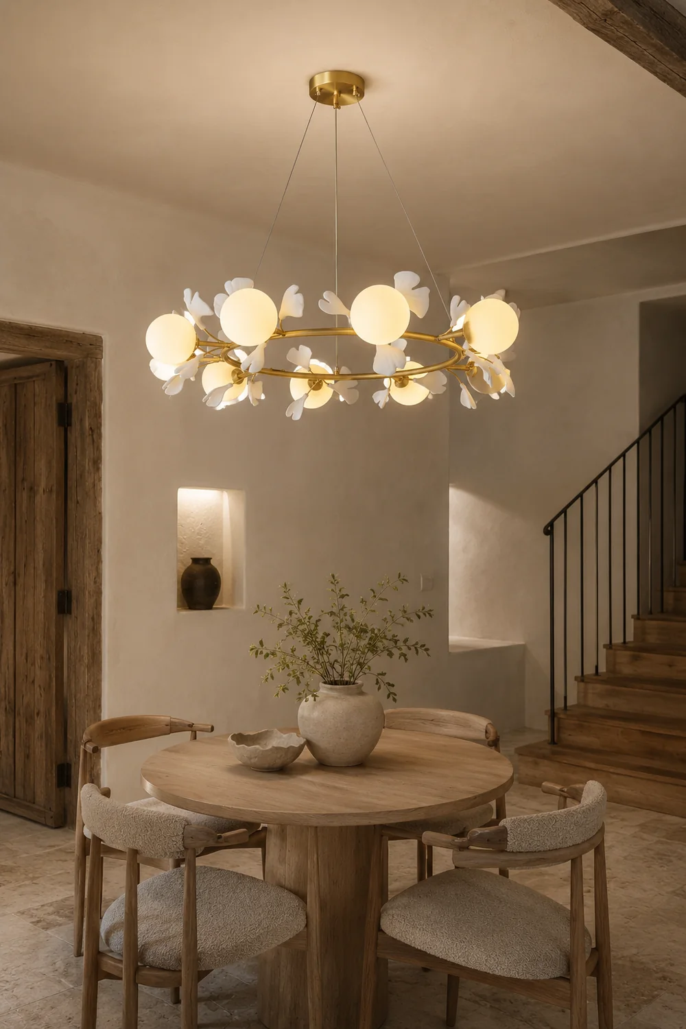 Allanie Gingko Round Chandelier - Lumpaz