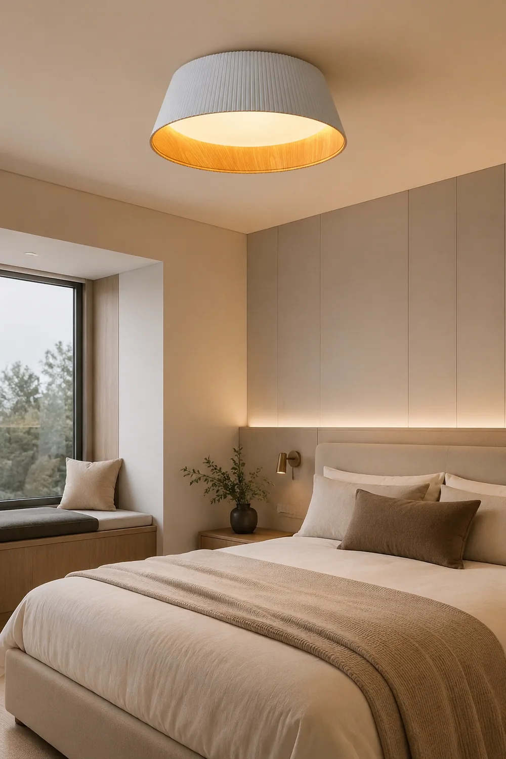 Nordic Resin Conical Ceiling Light - Lumpaz