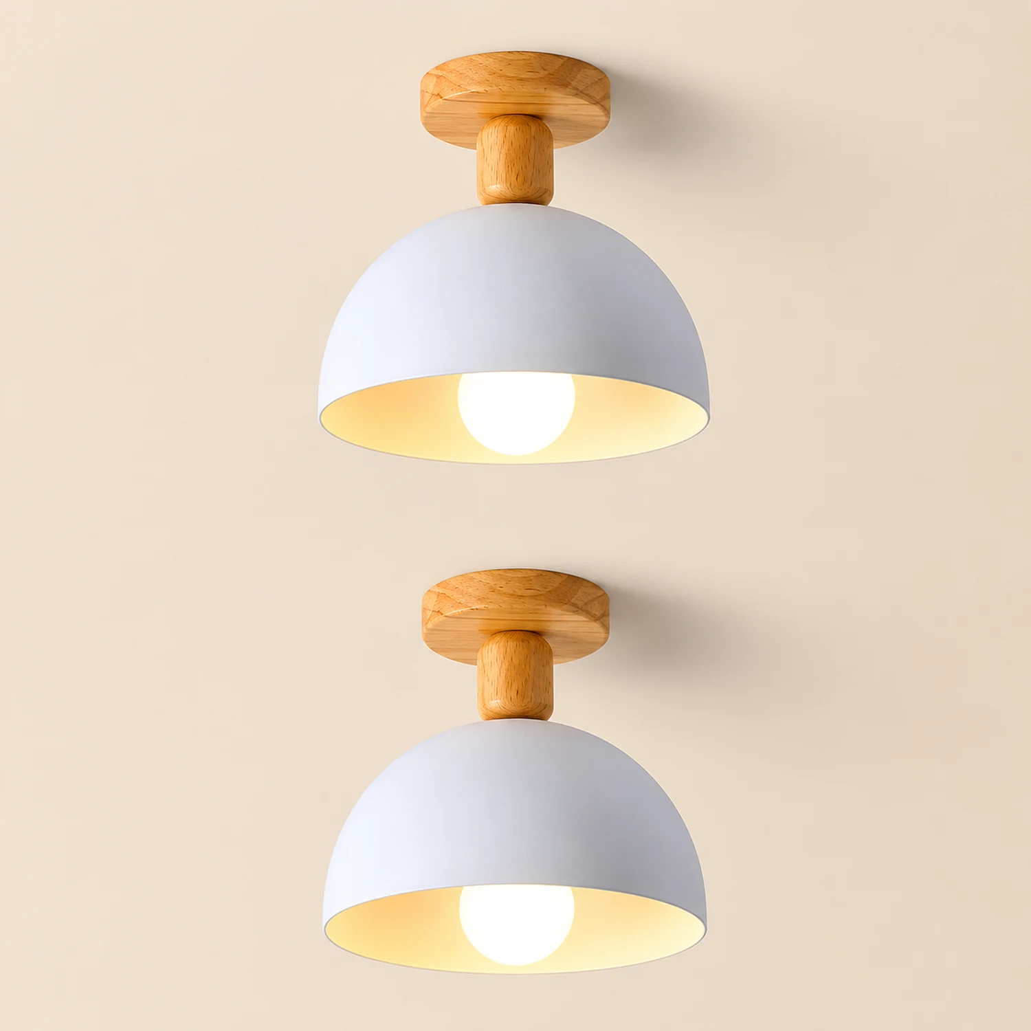 Scandinavian Simple Round Ceiling Light - Lumpaz