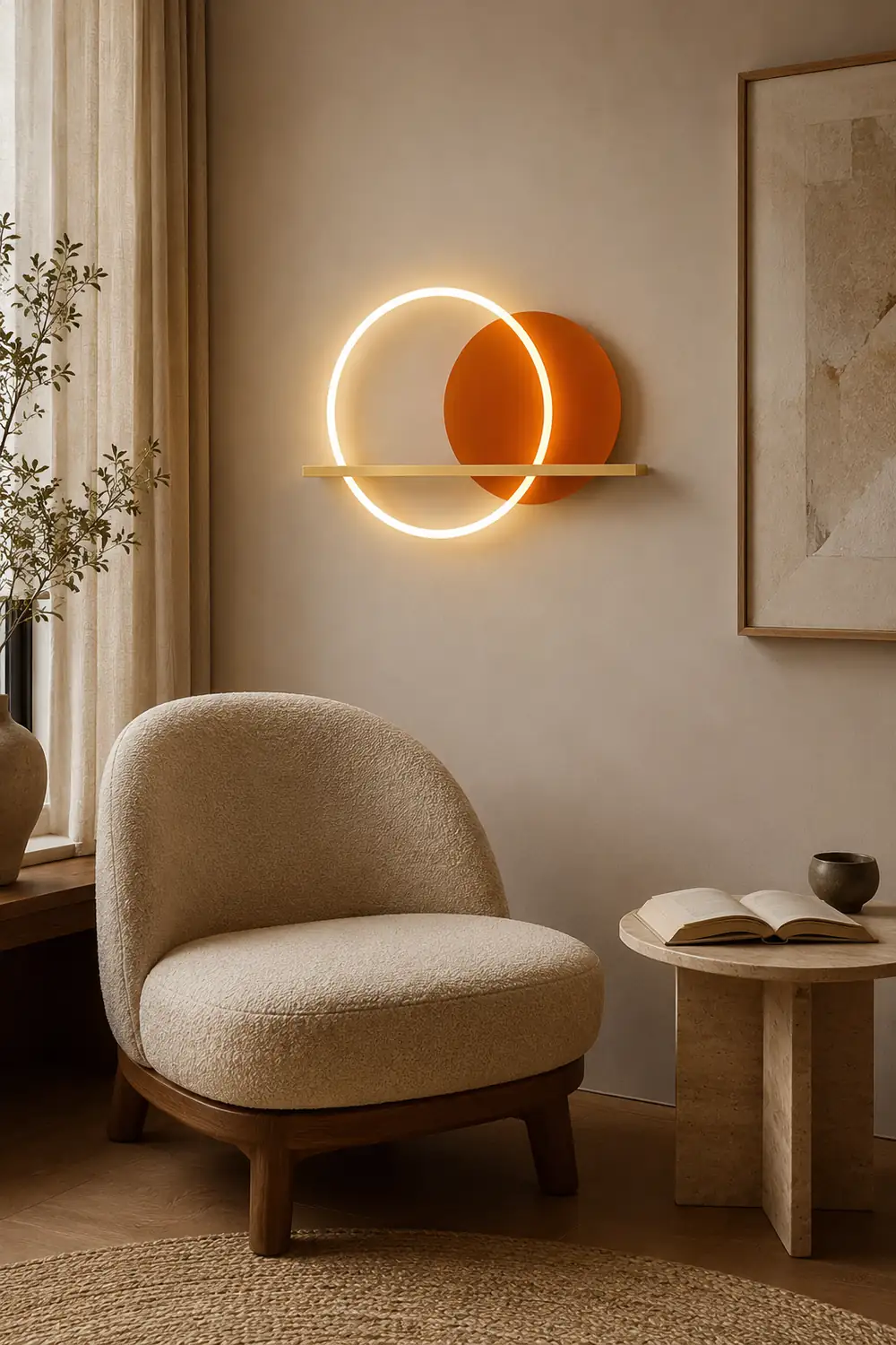 Round Cut Wall Lamp - Lumpaz