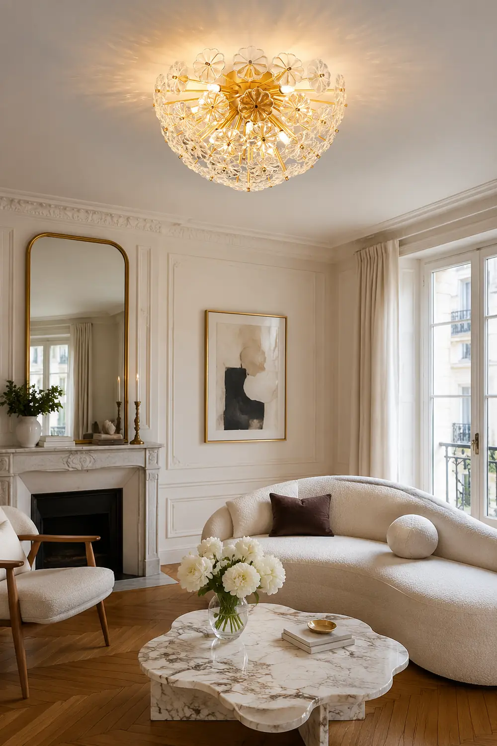 Lamina Crystal Ceiling Light - Lumpaz