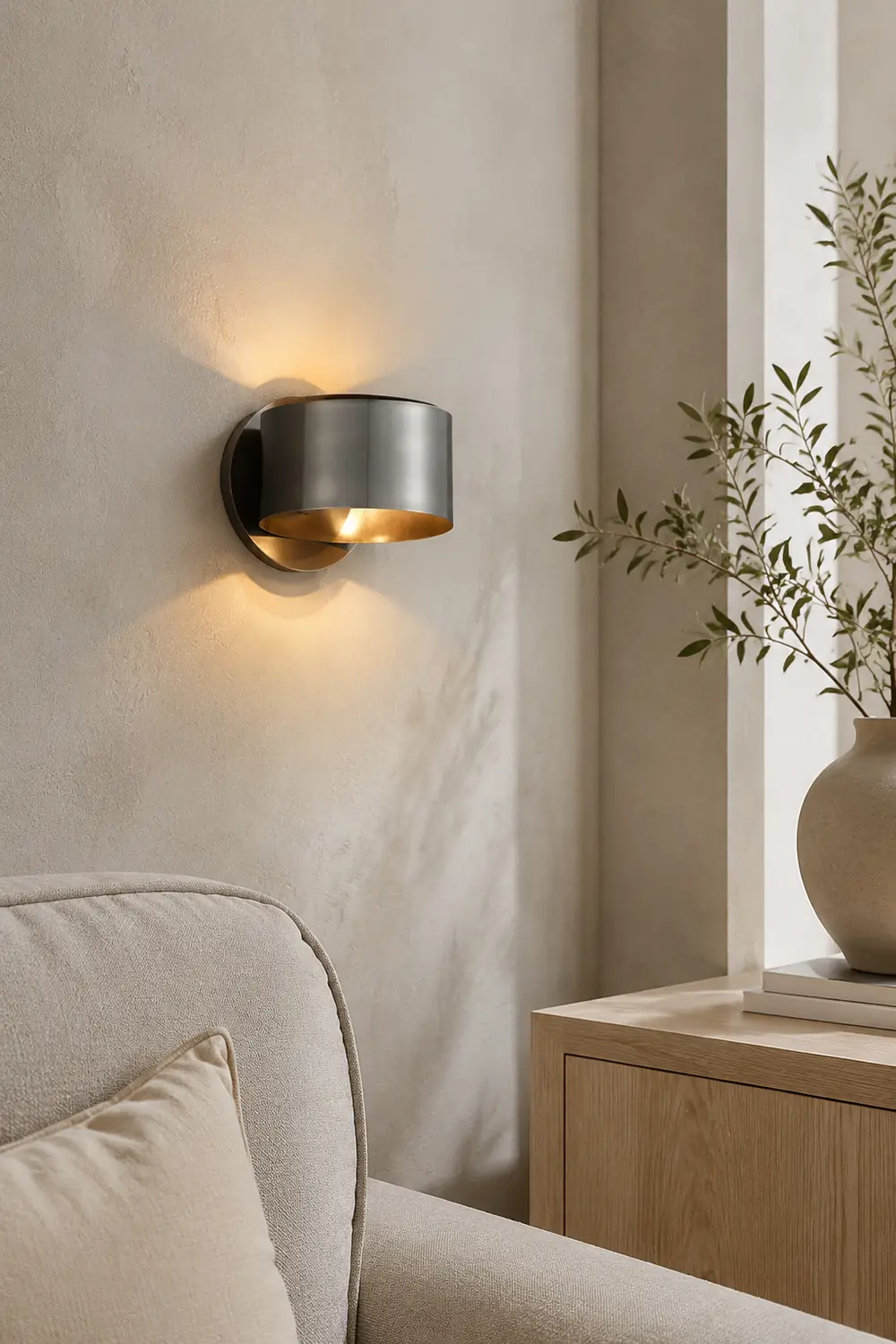 Brass Drum Wall Lamp - Lumpaz