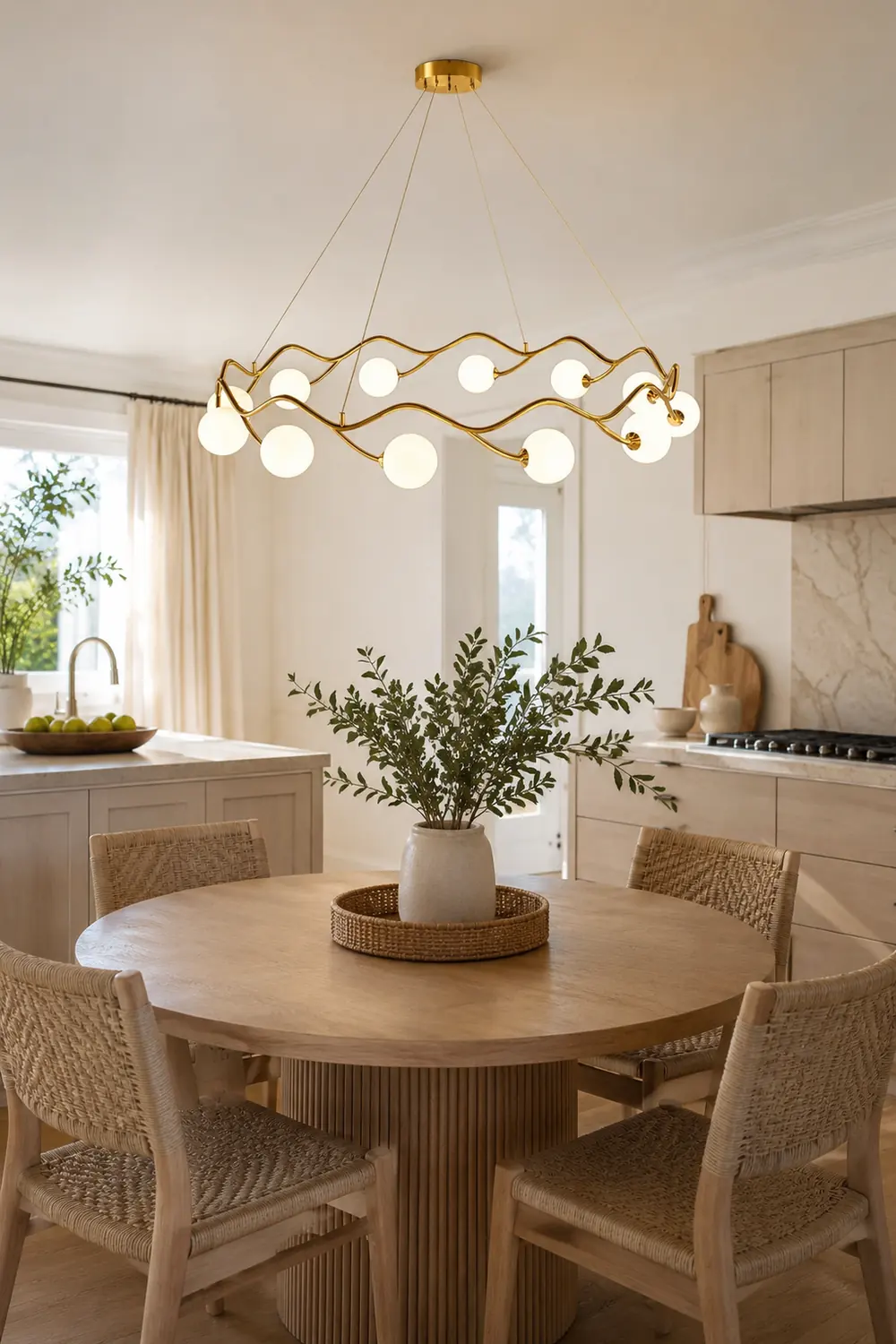 Circular Wave Chandelier - Lumpaz