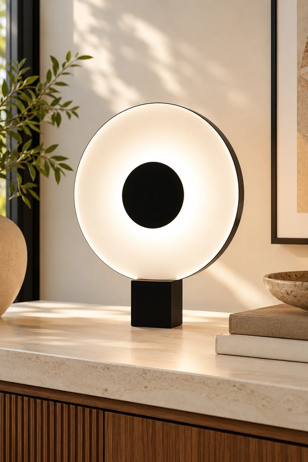 Round Flying Saucer Table Lamp - Lumpaz