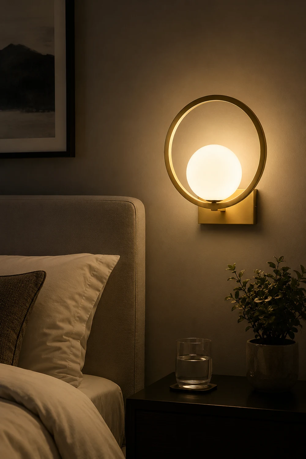 Lunar Brass Wall Lamp - Lumpaz