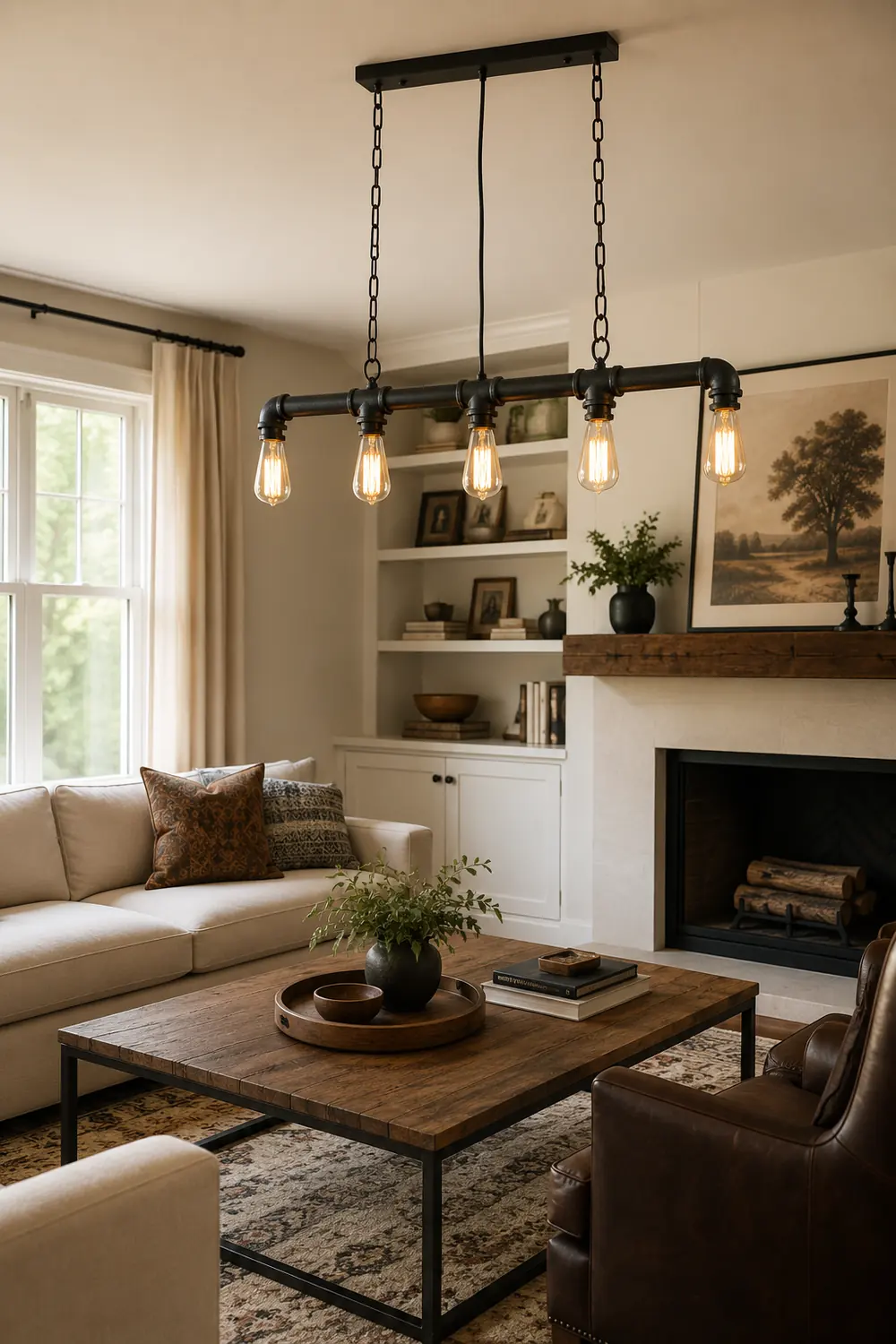 American Vintage Loft Chandelier - Lumpaz