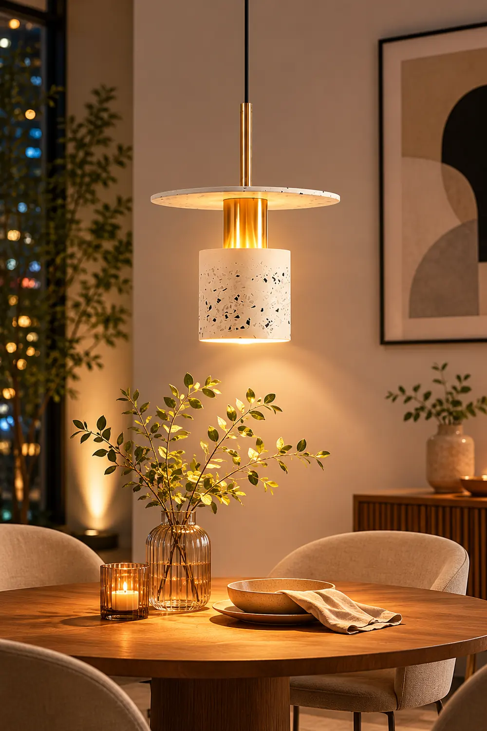 Terrazzo Drop Pendant Lamp - Lumpaz