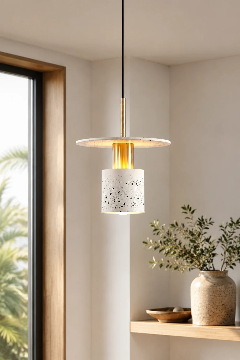 Terrazzo Drop Pendant Lamp - Lumpaz