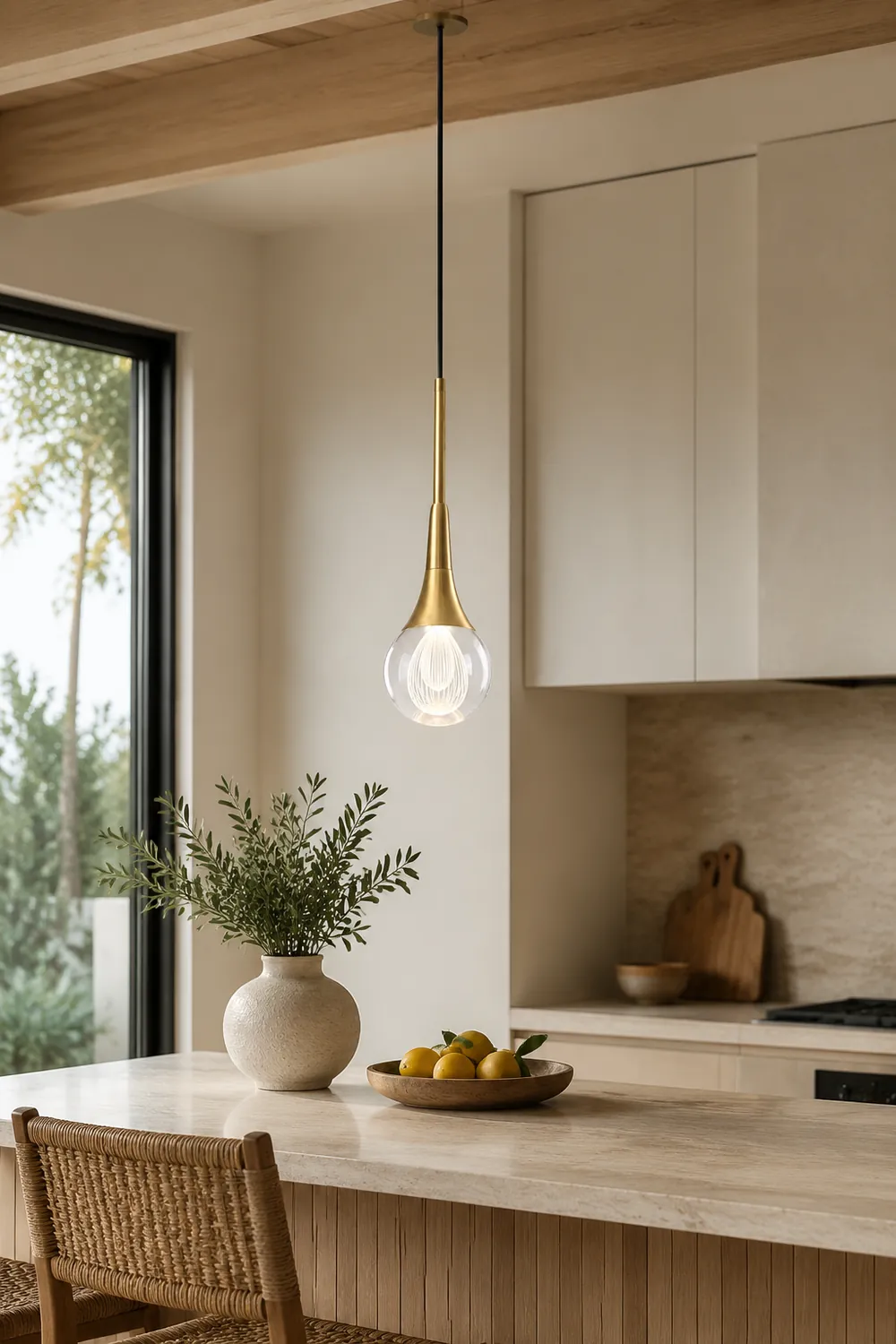 Teardrop Crystal Pendant Light - Lumpaz
