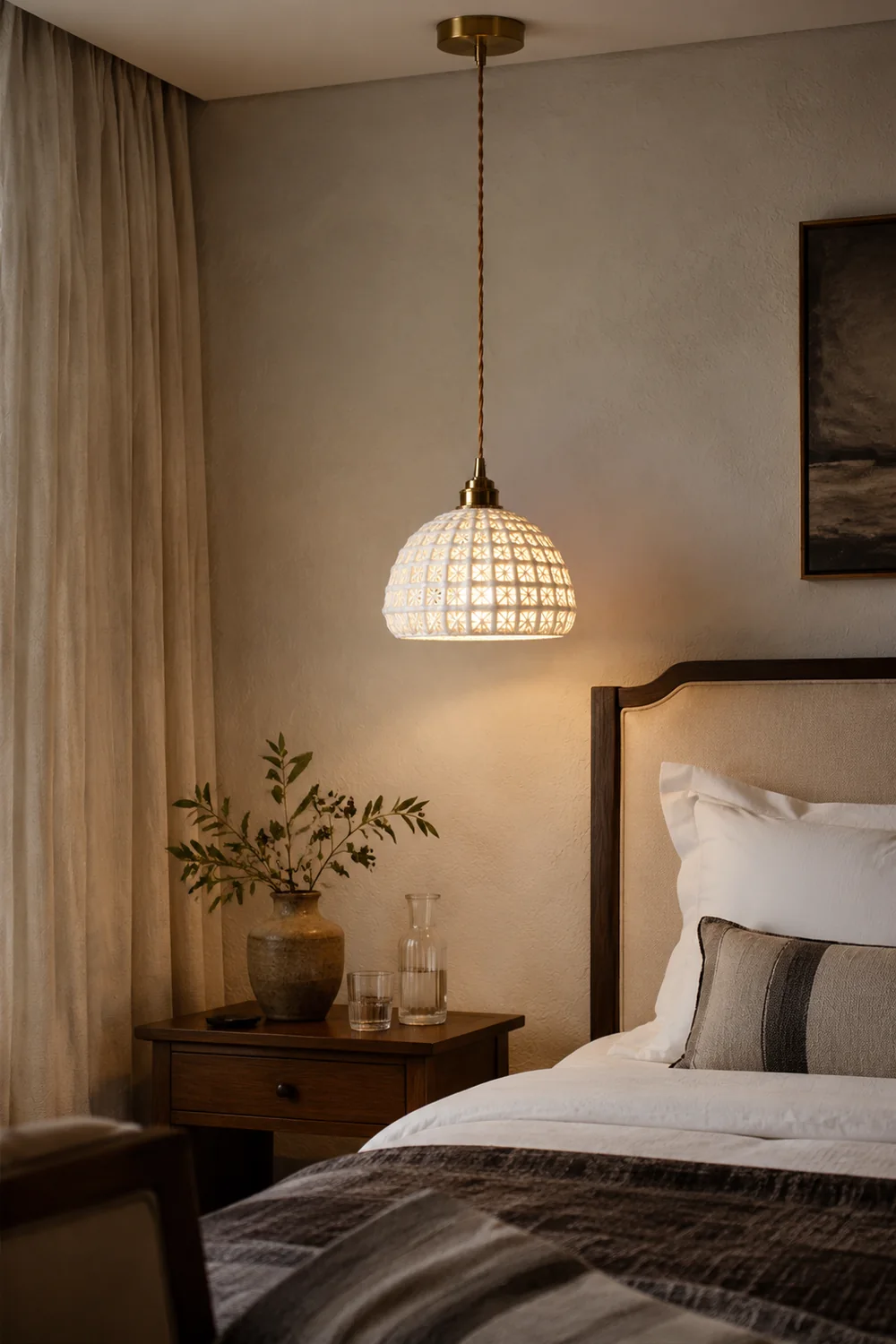 Modern Ceramic Pendant Light - Lumpaz