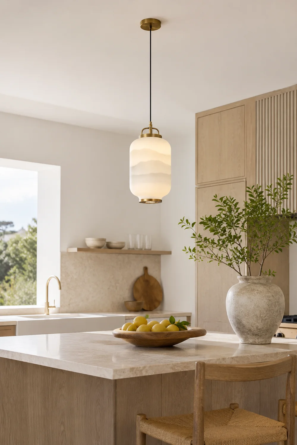 Ezio Tall Mini Glass Pendant Lamp - Lumpaz
