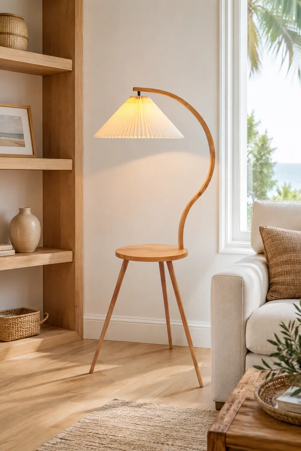 Caprani Tray Floor Lamp - Lumpaz