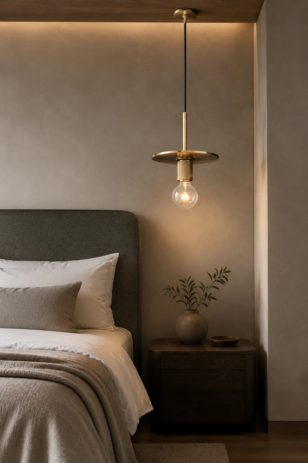 Armed Brass Pendant Lamp - Lumpaz