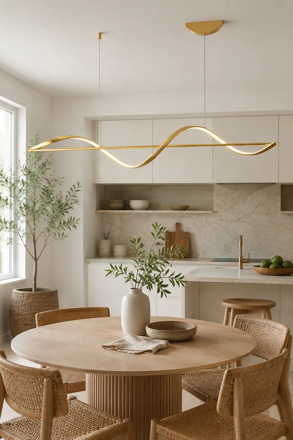 Whisper Linear Island Chandelier - Lumpaz