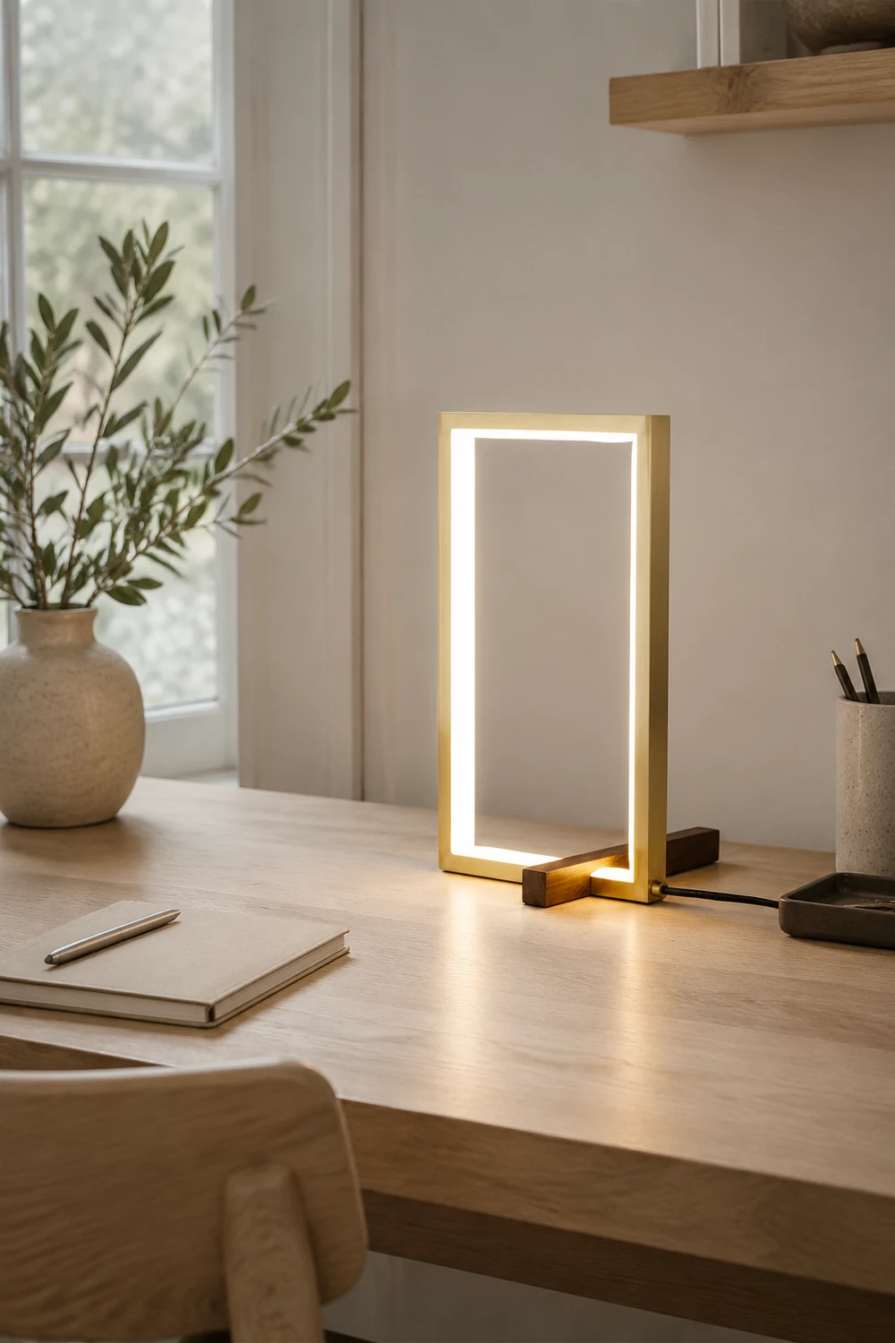 Mire Wood Table Lamp - Lumpaz