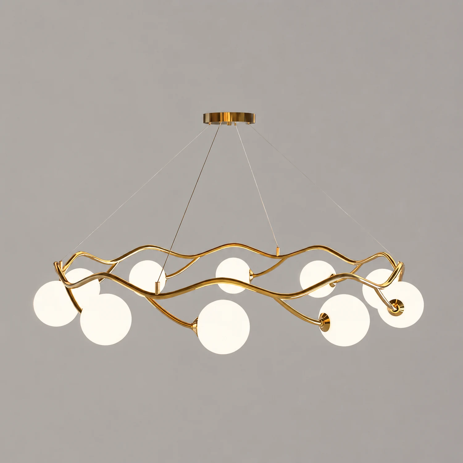 Circular Wave Chandelier - Lumpaz