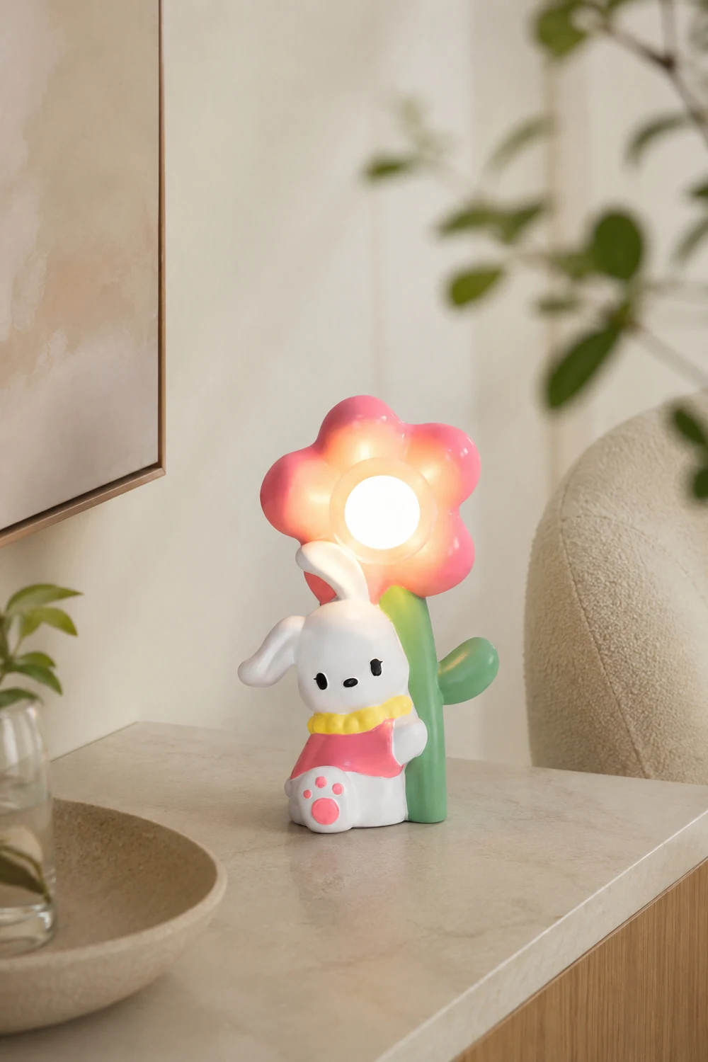 Bunny Flower Table Lamp - Lumpaz