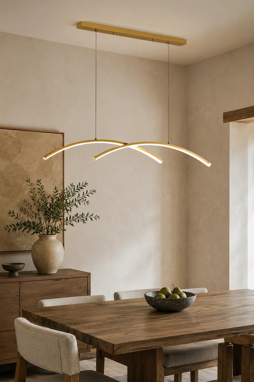 Oscillating Strip Island Chandelier - Lumpaz