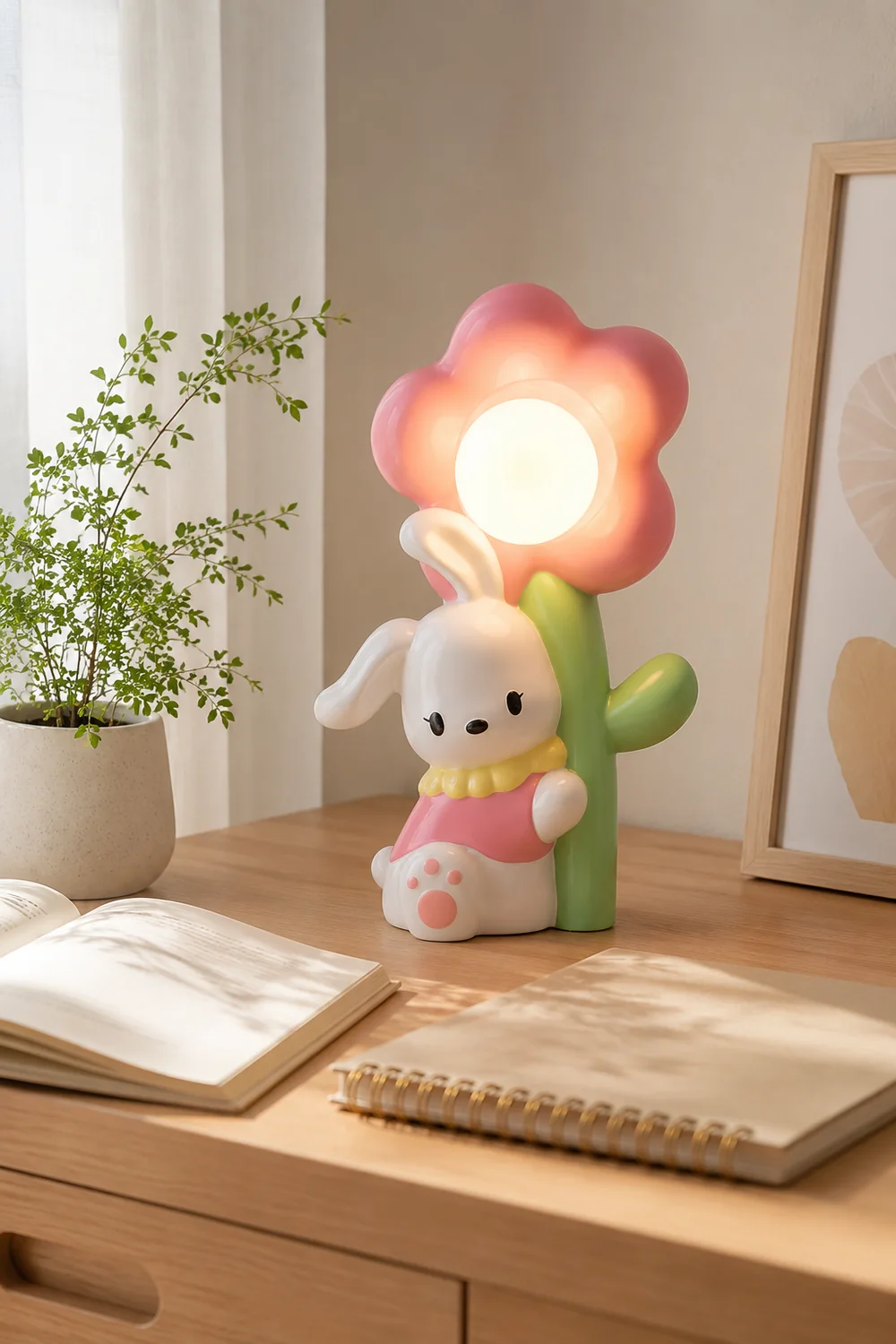 Bunny Flower Table Lamp - Lumpaz