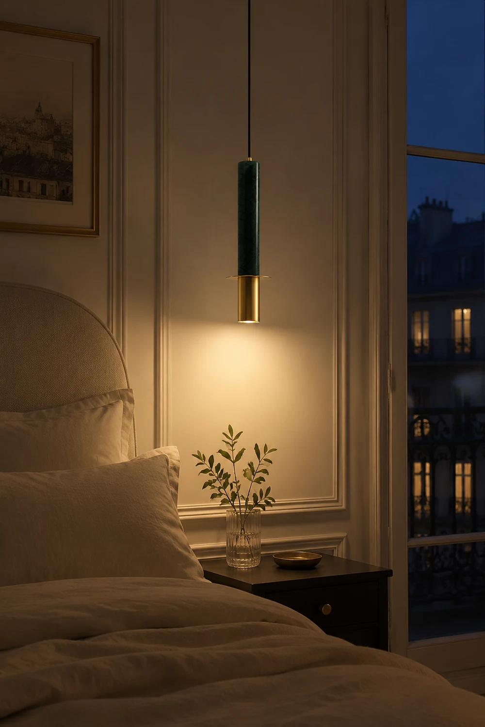 Marble Cylinder Pendant Light - Lumpaz