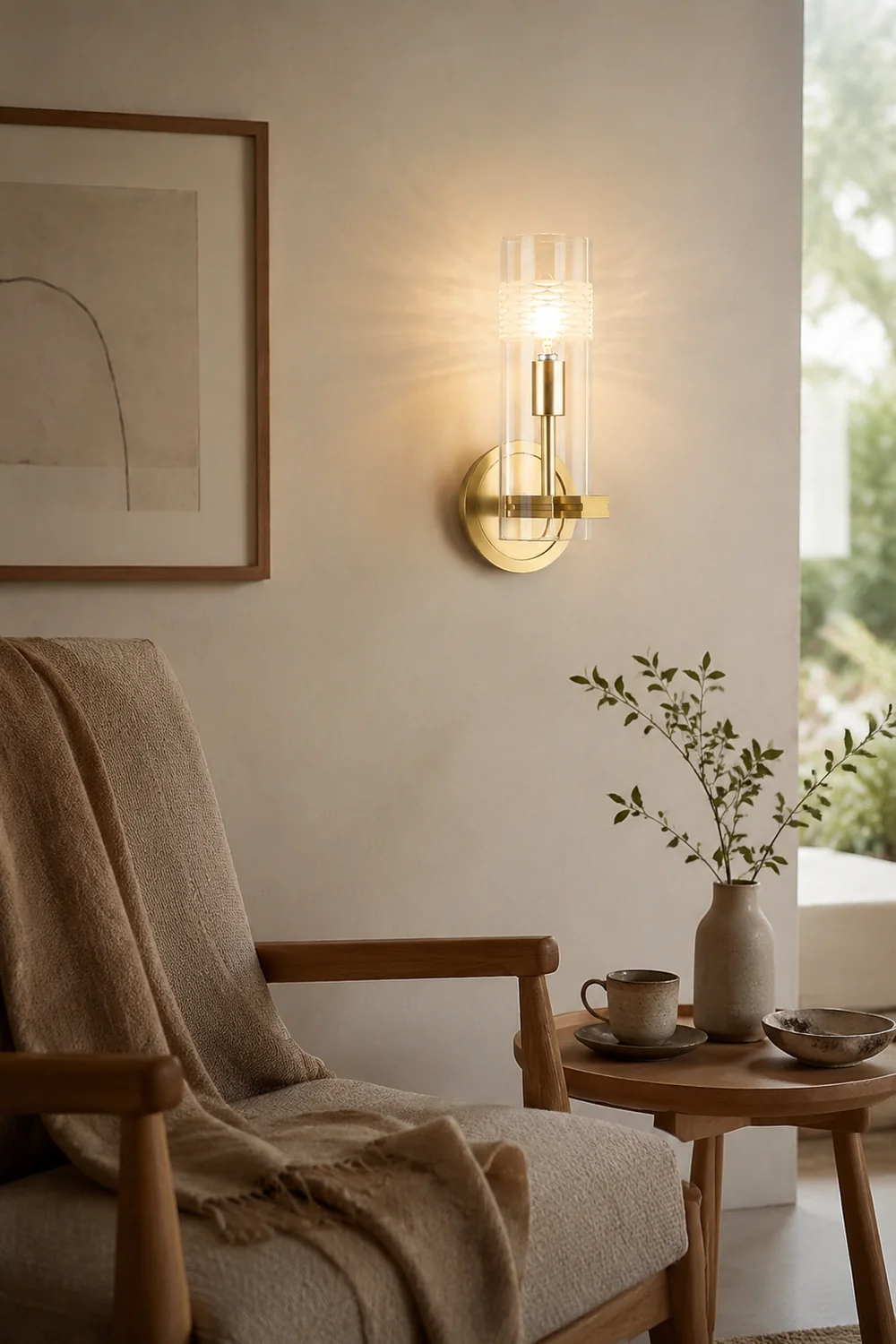 Glass Candlestick Wall Lamp - Lumpaz