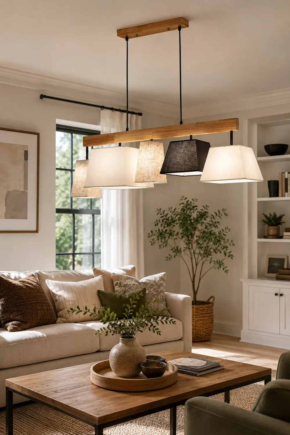 Lindby Wooden Chandelier - Lumpaz