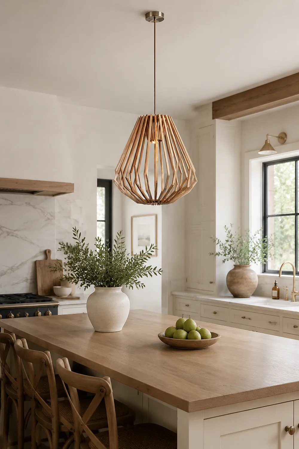 Wood Cage Pendant Lamp - Lumpaz