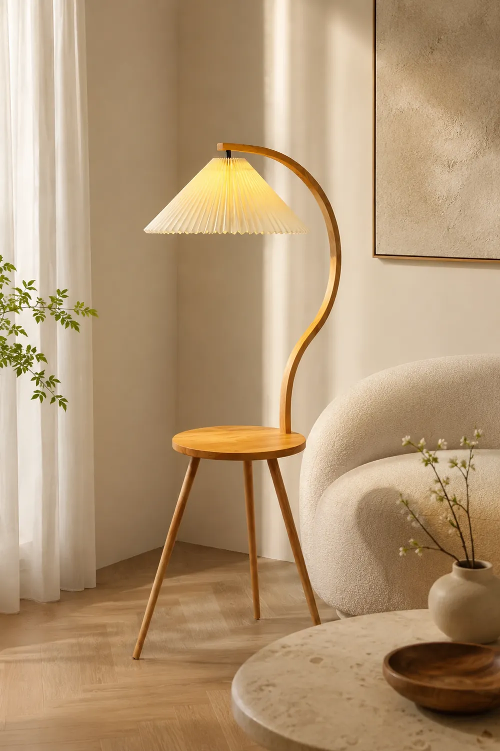 Caprani Tray Floor Lamp - Lumpaz