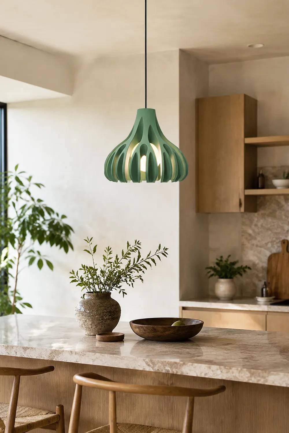 Coral Resin Pendant Lamp - Lumpaz