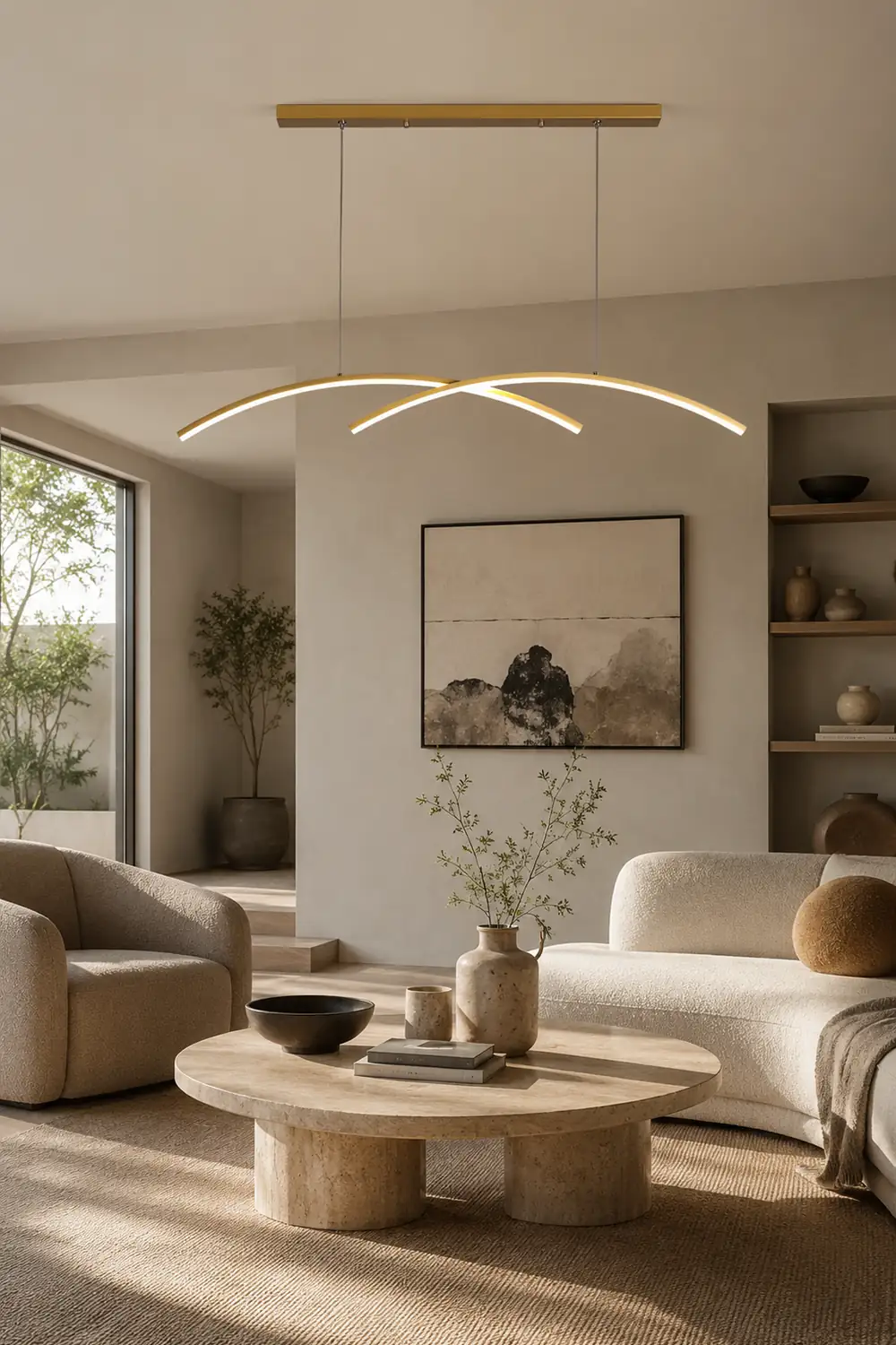 Oscillating Strip Island Chandelier - Lumpaz