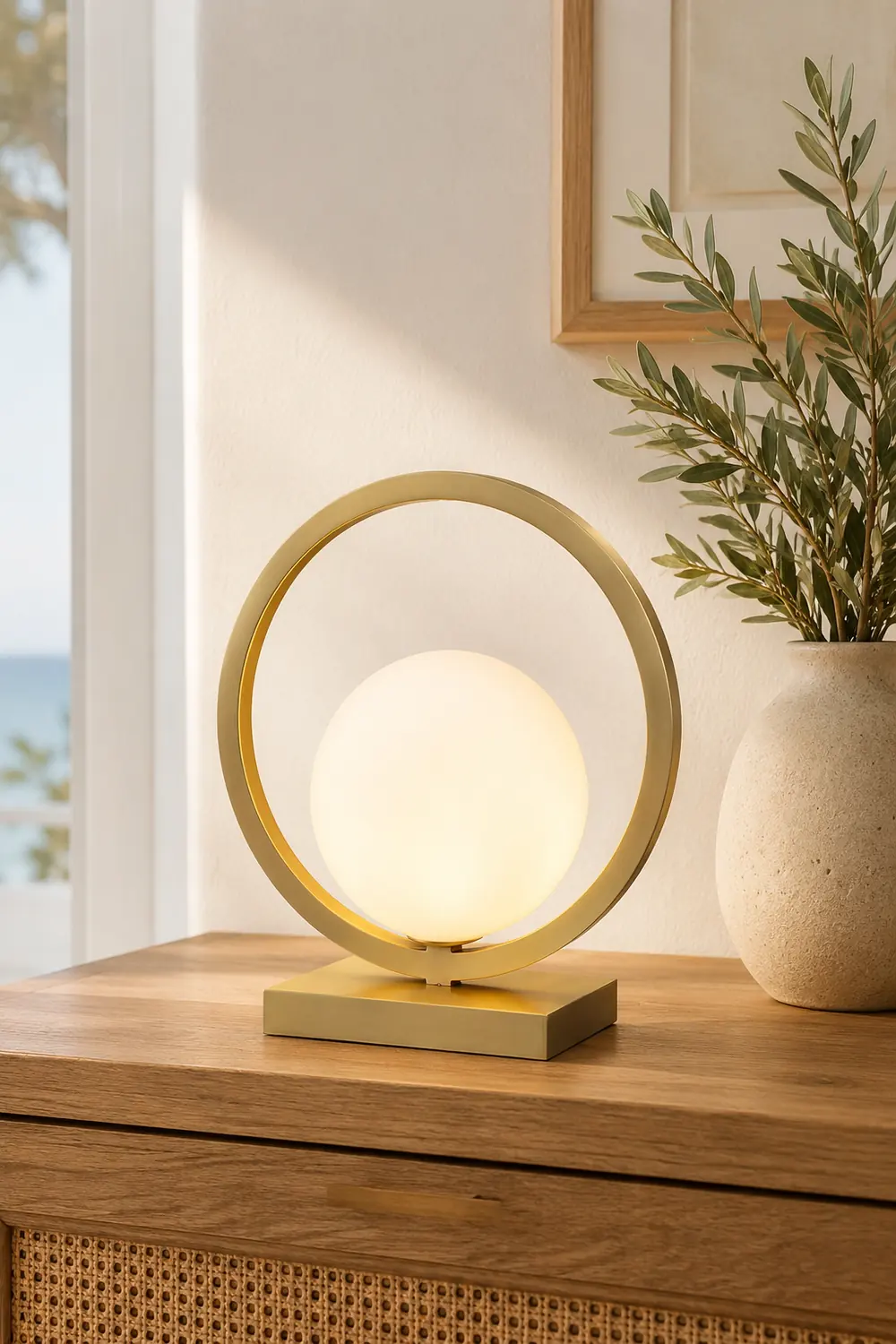 Lunar Brass Table Lamp - Lumpaz